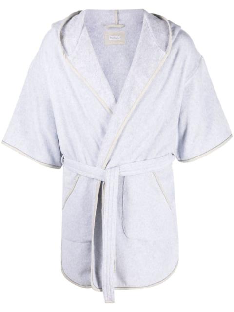 Brunello Cucinelli belted hooded dressing gown