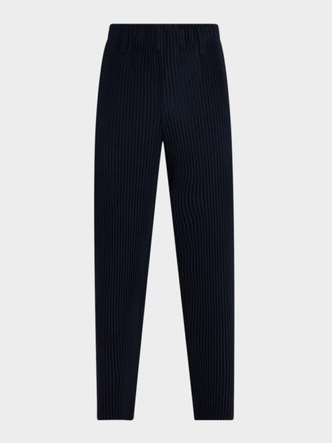 ISSEY MIYAKE Men's Pleated Flat-Front Pants