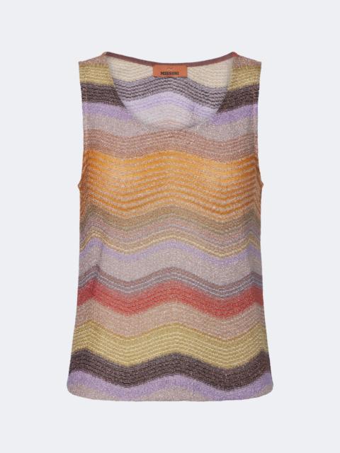 Missoni Wave lamé top
