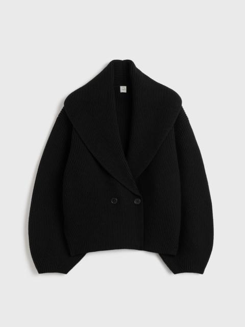 TOTEME Shawl-lapel cardigan black
