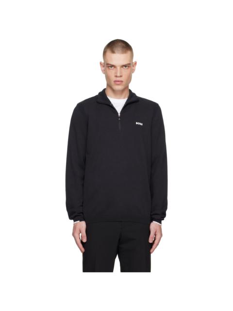 BOSS logo-appliqué 스웨터