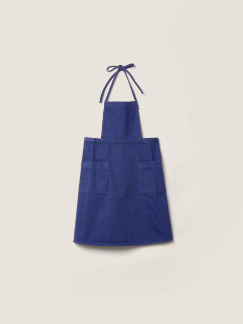 Miu Miu Garment-dyed gabardine apron