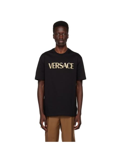 VERSACE Black Bonded T-Shirt