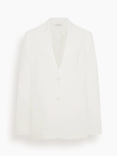 Another Tomorrow Relaxed Blazer in Off White