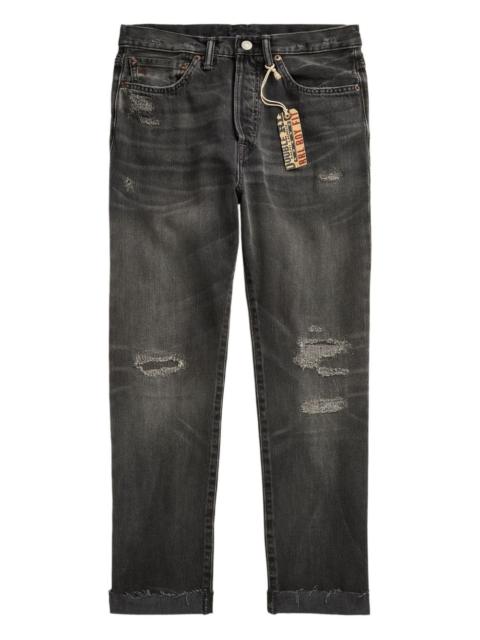 RRL by Ralph Lauren distressed high-rise jeans