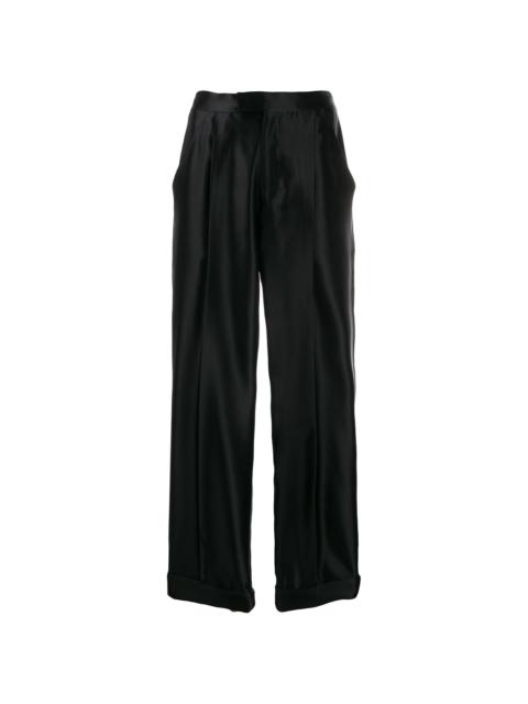 TOM FORD high waisted silk trousers