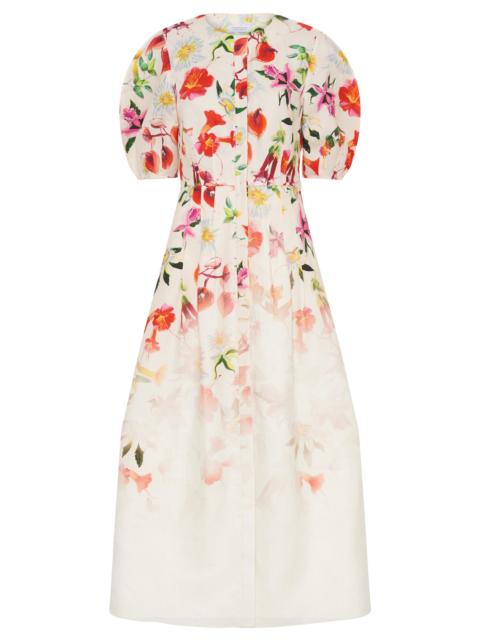 GABRIELA HEARST Ignis Maxi Shirtdress in Uruguayan Flowers Printed Linen