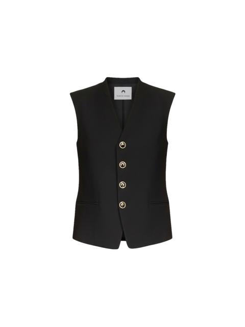 Marine Serre Tailored sleeveless jacket