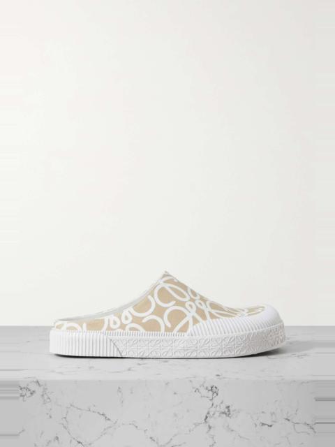 + Paula's Ibiza logo-print canvas slip-on sneakers