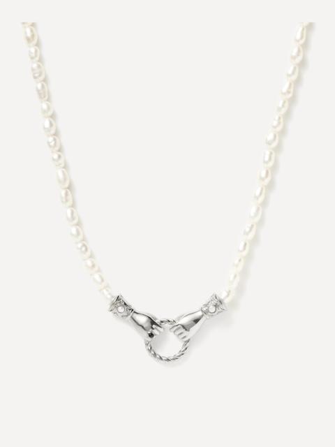 MISSOMA Silver-Plated Harris Reed In Good Hands Necklace