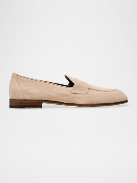 Brioni Men's Suede Penny Loafers