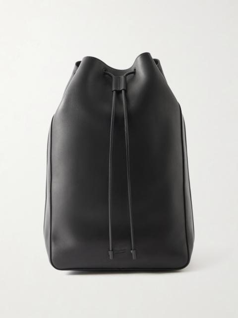 TOM FORD T Line Leather Drawstring Backpack
