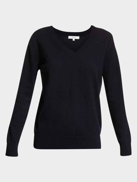 Vince Weekend V-Neck Cashmere Pullover Sweater