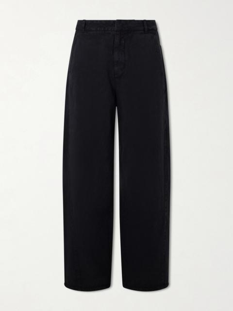 AMOMENTO Cotton Wide-Leg Jeans