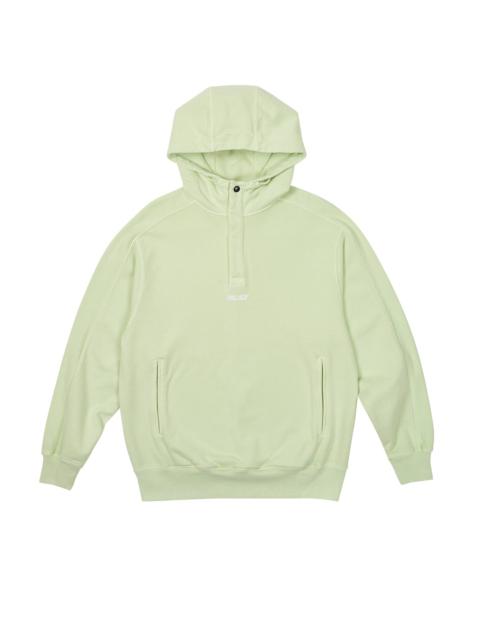 PALACE WASHED TERRY 1/4 PLACKET HOOD MOJITO