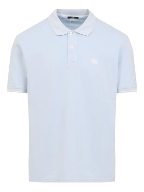 C.P. Company logo-patch polo shirt