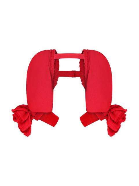 BOW SLEEVE CAPE | RED