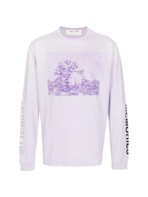 1017 ALYX 9SM graphic-print long-sleeved T-shirt