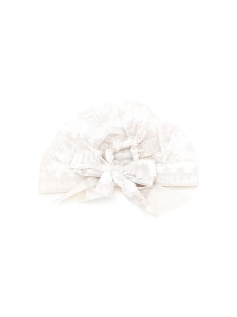 Valentino logo-embroidered turban