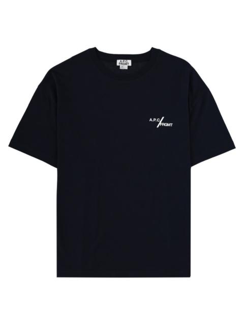 A.P.C. T-SHIRT IN COTONE CON LOGO