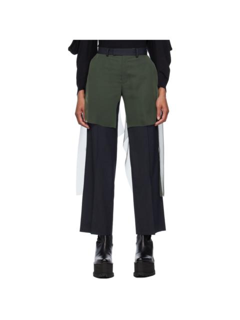 UNDERCOVER Gray Layered Trousers