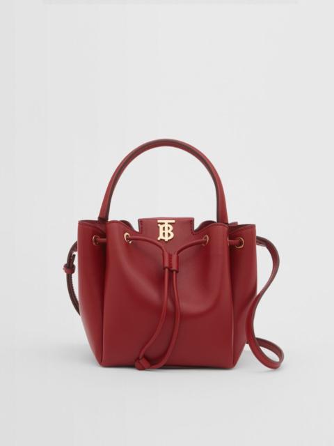 Burberry Monogram Motif Leather Bucket Bag