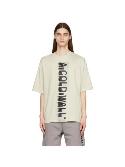 A-COLD-WALL* Beige Gaussian Logo T-Shirt