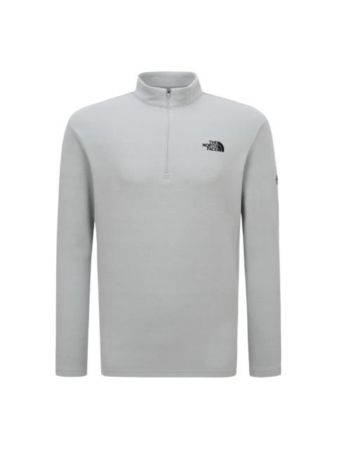 The North Face THE NORTH FACE Basodino Long Sleeve Zip-Up Asia Sizing 'Light Grey' NT7LQ53B
