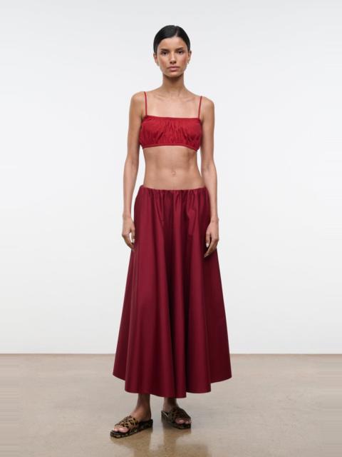 STAUD STAUD MILANO SKIRT ROUGE