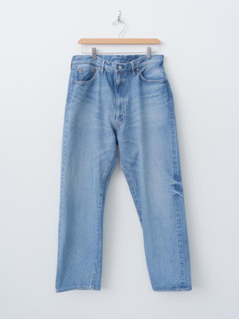 KAPTAIN SUNSHINE 5P Zipper Front Denim Pants - Indigo Vintage Wash