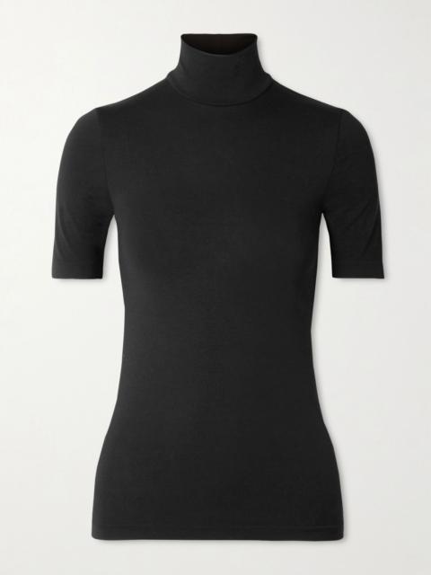 Wolford Aurora modal-blend jersey turtleneck top Black