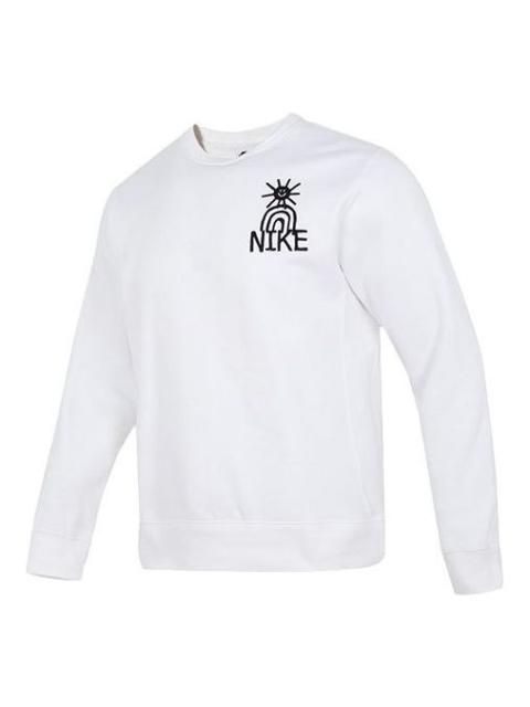 Nike Nike As M Nsw Hbr-C Bb Crew Logo Tee 'White Pineapple' DQ4073-100