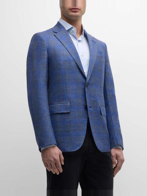 ZEGNA Men's Plaid Wool-Blend Sport Coat