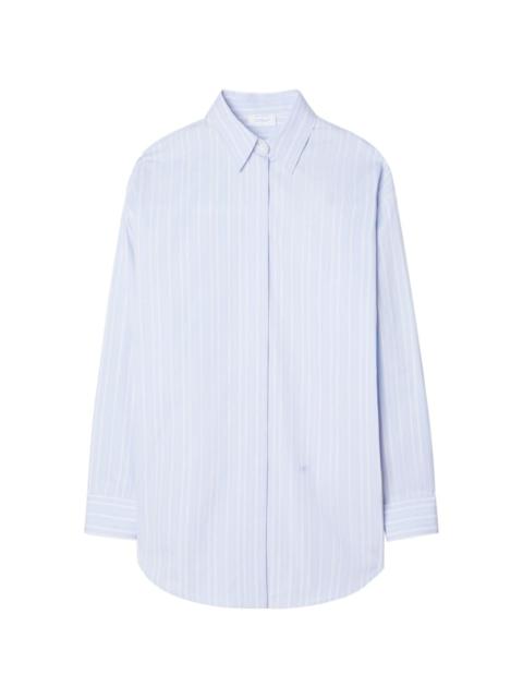 Off-White striped cotton-poplin shirtdress