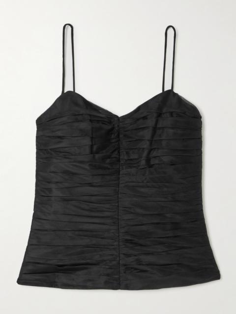 Aje. Gia Ruched Crepe Top