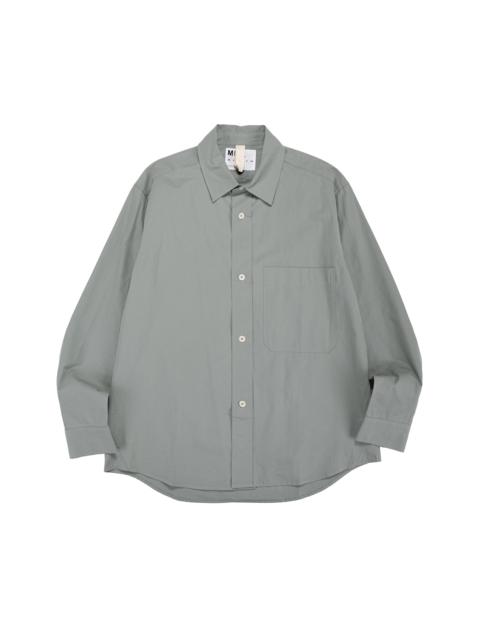 MARGARET HOWELL MHL Basic Shirt Compact Cotton Poplin Fog