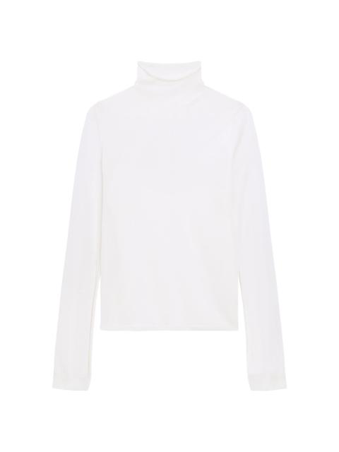 Theory Women's Wool-Blend Turtleneck Sweater - Ivory