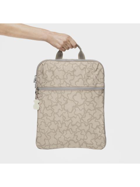 TOUS Stone colored Nylon Kaos New Colores Backpack
