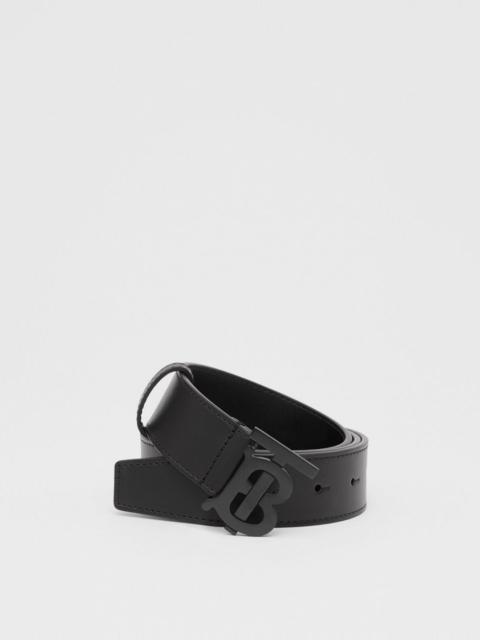 Burberry Matte Monogram Motif Leather Belt