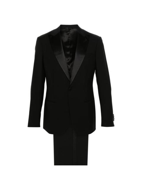 GIORGIO ARMANI contrast wool single-breasted suit