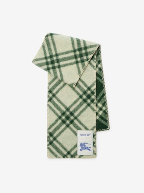 Burberry Check Wool Scarf