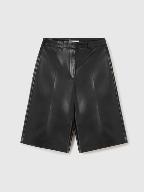 Stella McCartney Wide-Leg Vegan Bermuda Shorts