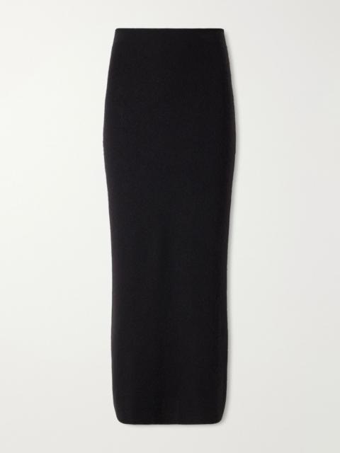 The Row Perna cashmere midi skirt Black