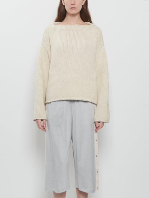 6397 Chunky Cotton Boatneck Sweater