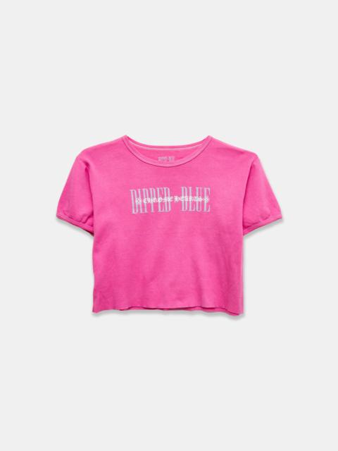 Chrome Hearts Chrome Hearts CH Dipped in Blue Pink Womens Cropped Tee