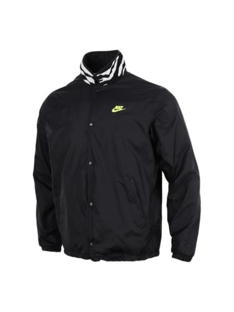 Nike Nike Sportswear Coaches Reversible Fleece Jacket Men Black CV7121-010