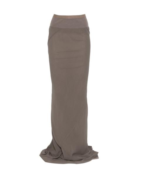 Rick Owens ribbed trim maxi skirt