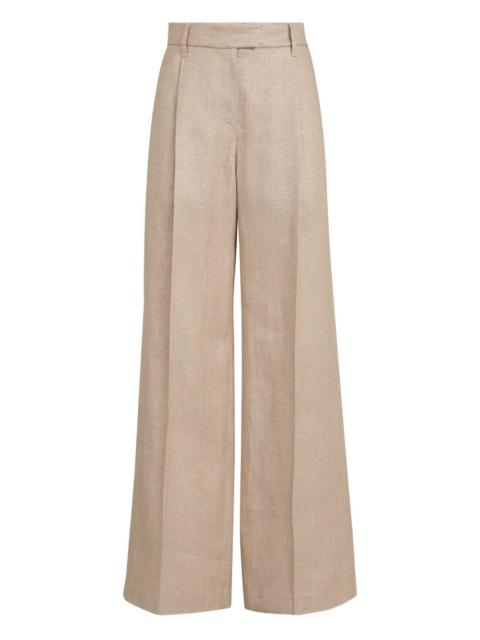 Brunello Cucinelli pleated Monili-detail trousers