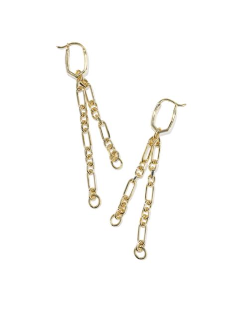 KENDRA SCOTT Embry Gold Chain Huggie Earrings