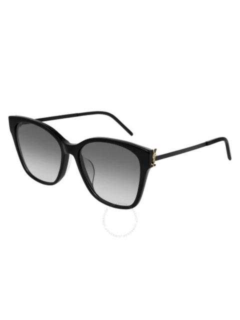 SAINT LAURENT Saint Laurent Grey Gradient Butterfly Ladies Sunglasses SL M48S/K 002 56